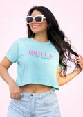 Camiseta Corta Celeste Brilla