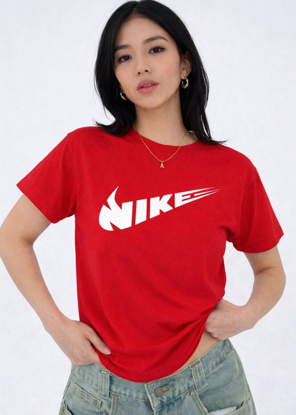 Camiseta Roja - Nike letra