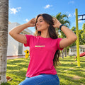 Camiseta fucsia Larga-Begin Today
