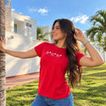 Camiseta Roja Larga- coquette