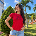 Camiseta Roja Larga- La fe Mueve