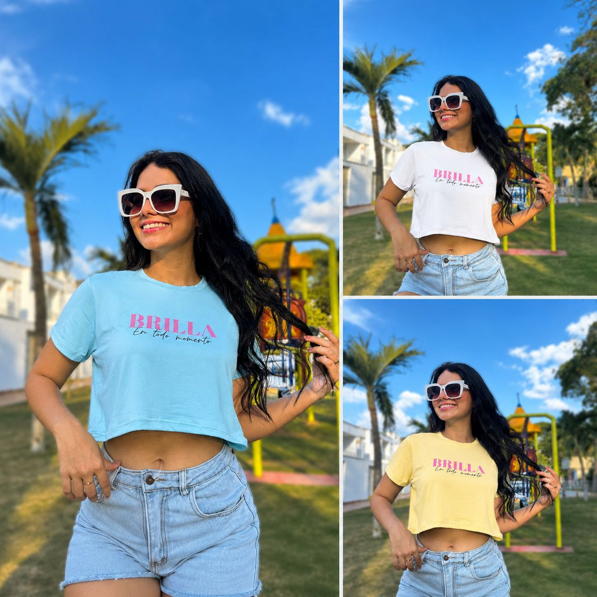 camiseta corta-Brilla