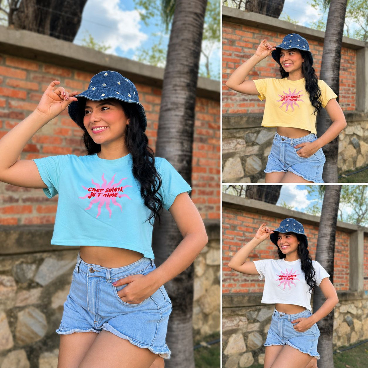 camiseta corta-Cher Solei