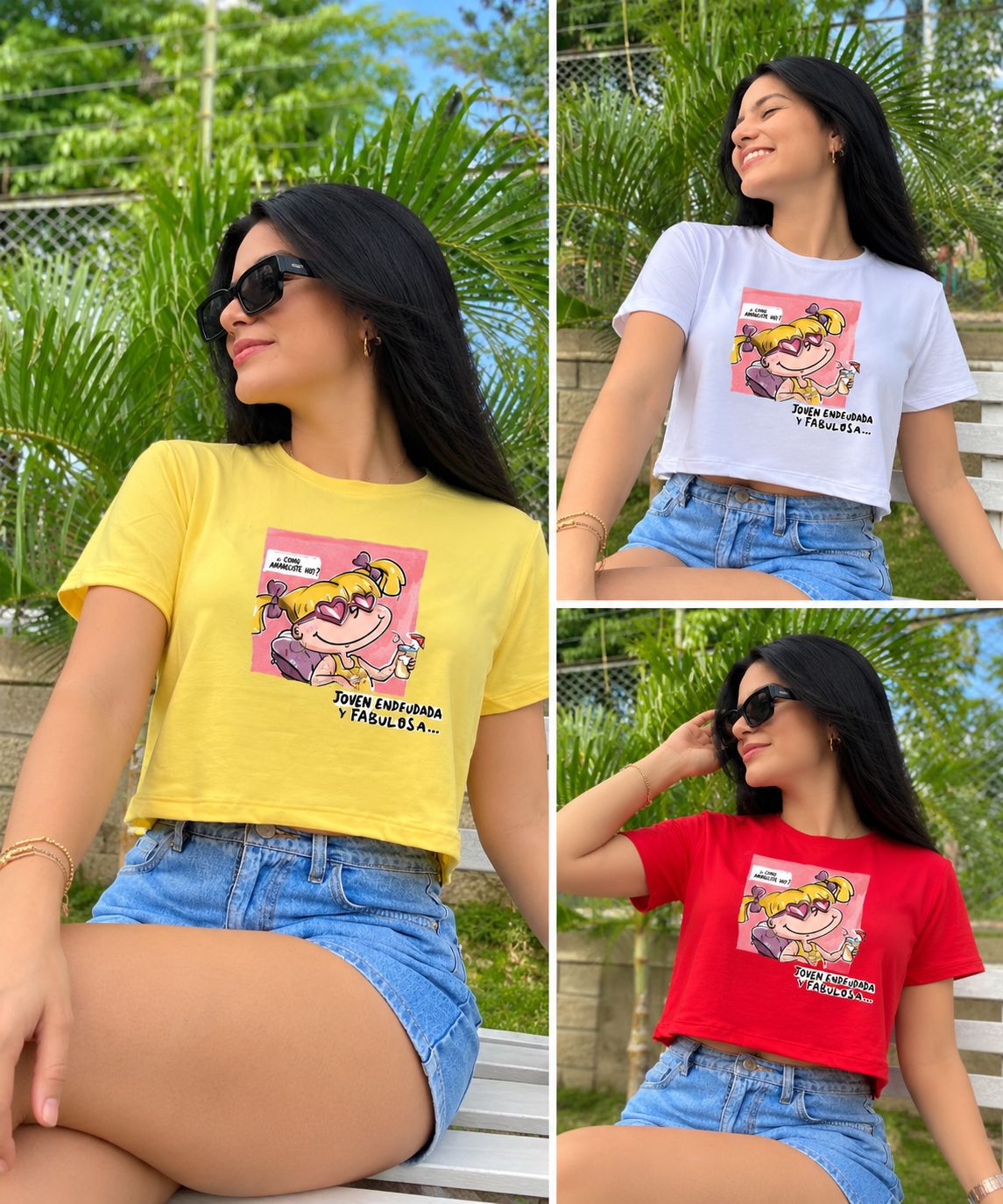 Camiseta corta-Joven