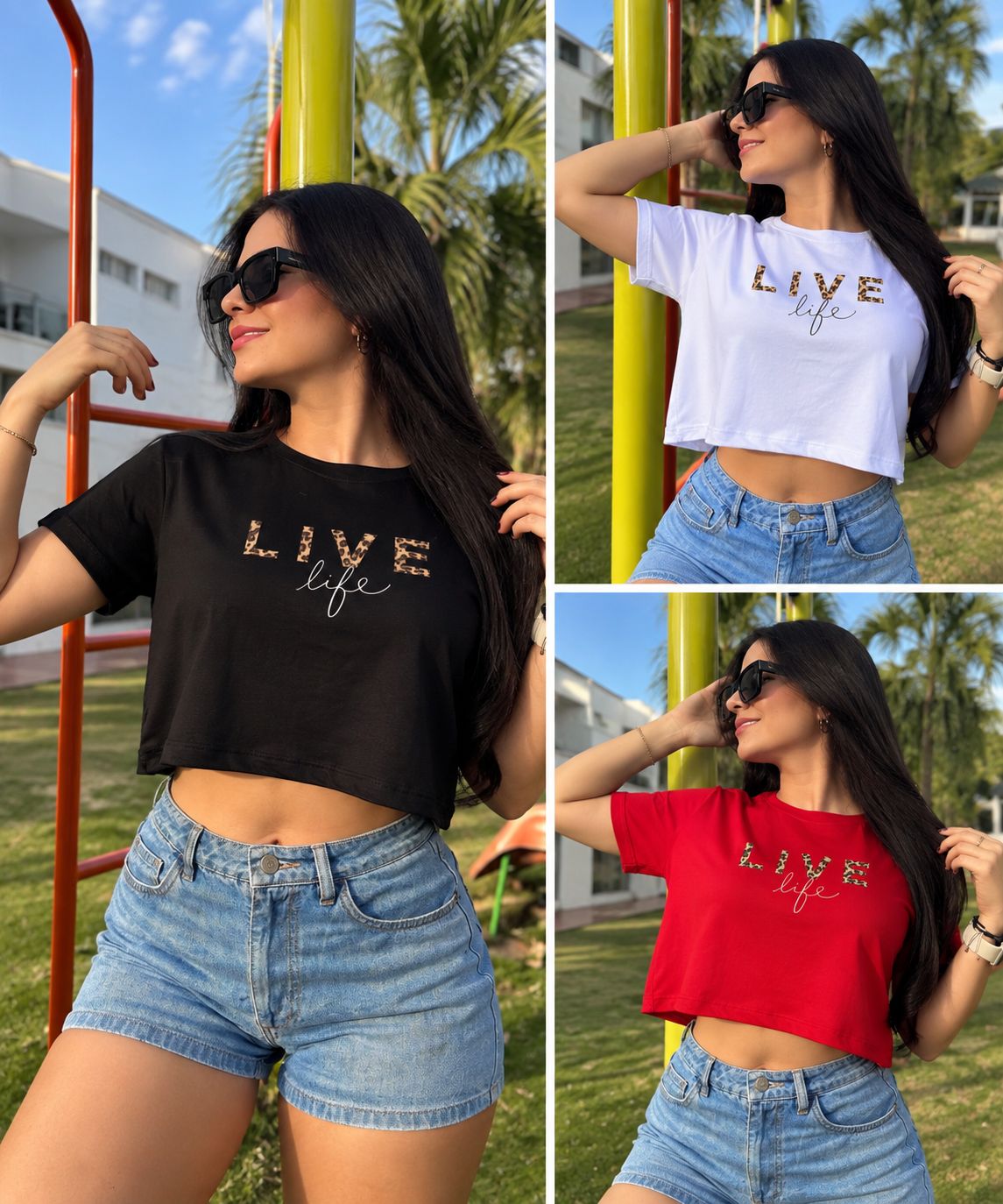 Camiseta Corta-Live