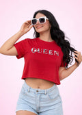 Camiseta Corta Roja Queen