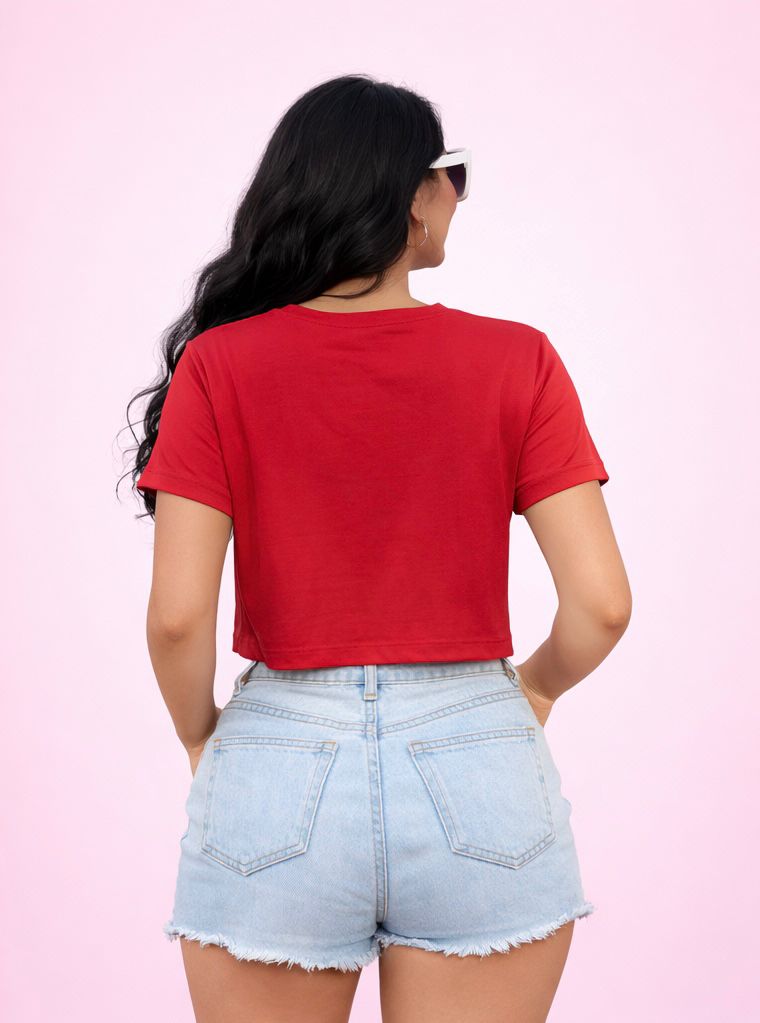 Camiseta Corta Roja Queen