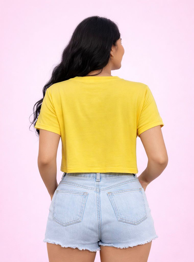 Camisetas Corta Amarilla Summer
